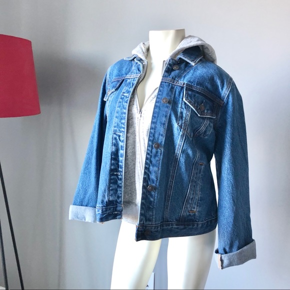 A&f denim hoodie jacket - Picture 4 of 6